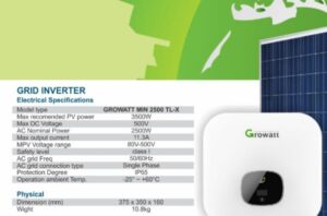 inverter on grid growatt